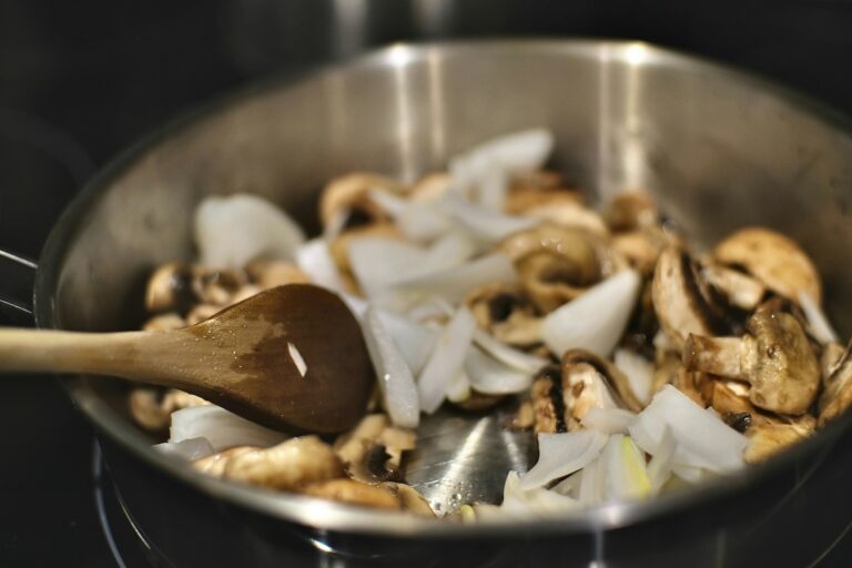 Sauteed onions frying pan