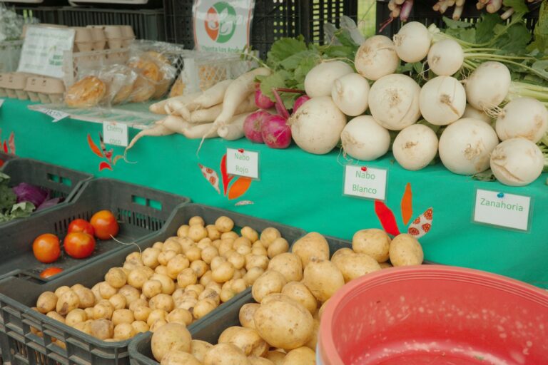 Street market vegetables locals