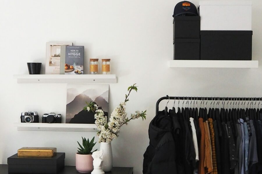 Wardrobe storage boxes folded clothes shelves