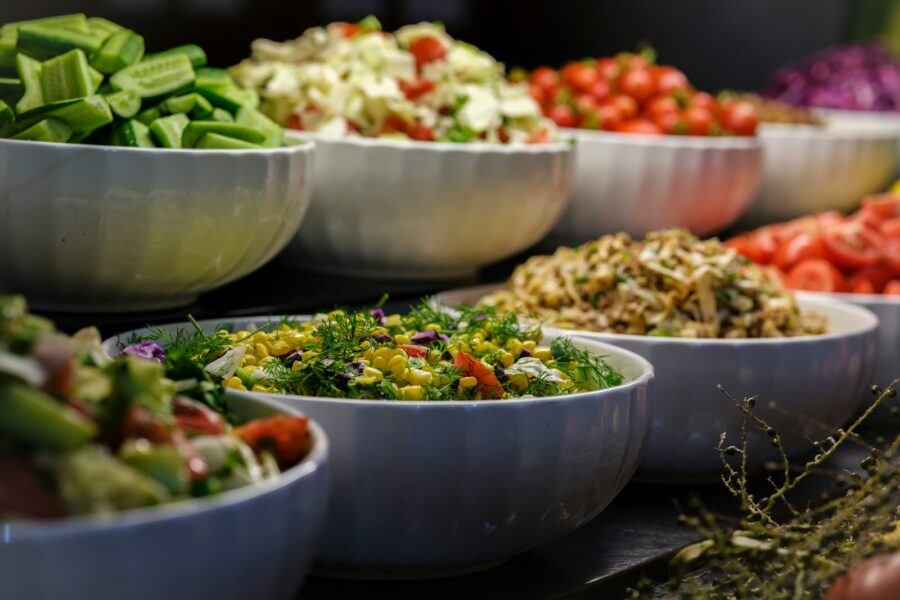 Set fridge salad bar fast healthy eating all