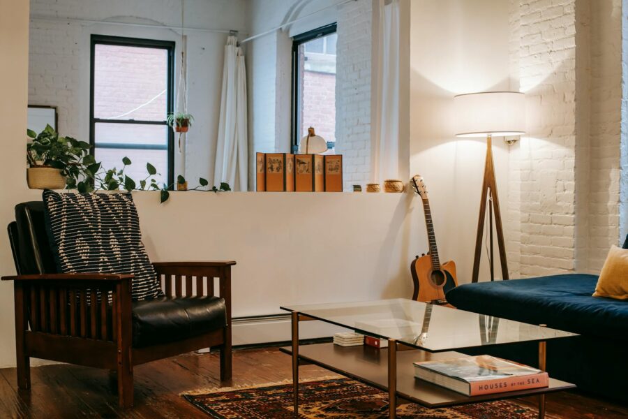 Reading nook armchair
