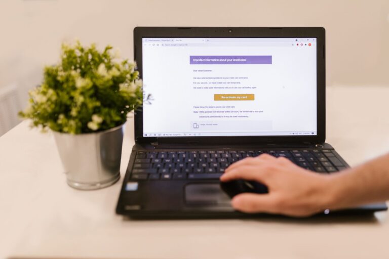 Person managing email