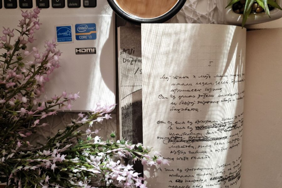 Workspace morning sunlight