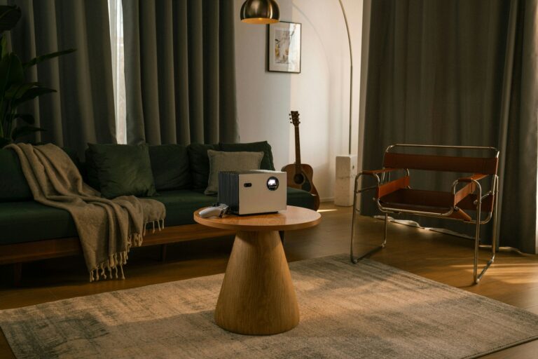 Evening living room reading lamp book smartphone table