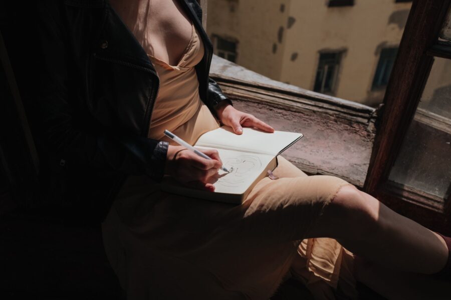 Person sitting window