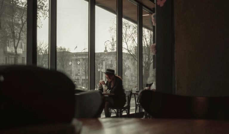 Cozy cafe interior