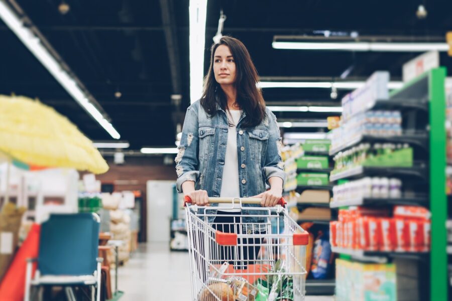 Grocery store aisle
