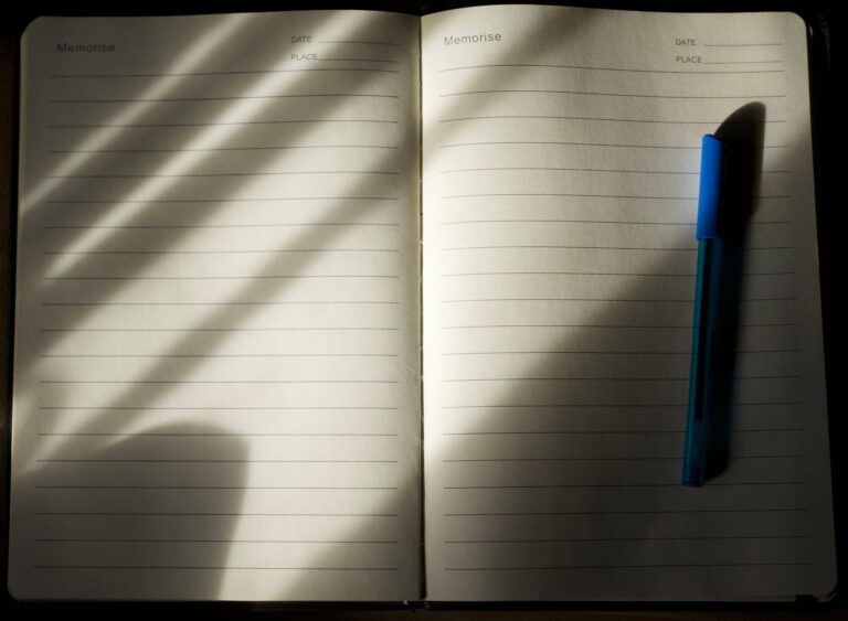 Open journal pen
