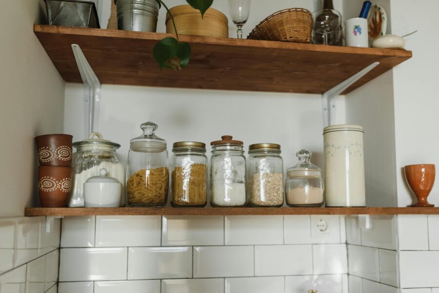 Budget pantry shelves