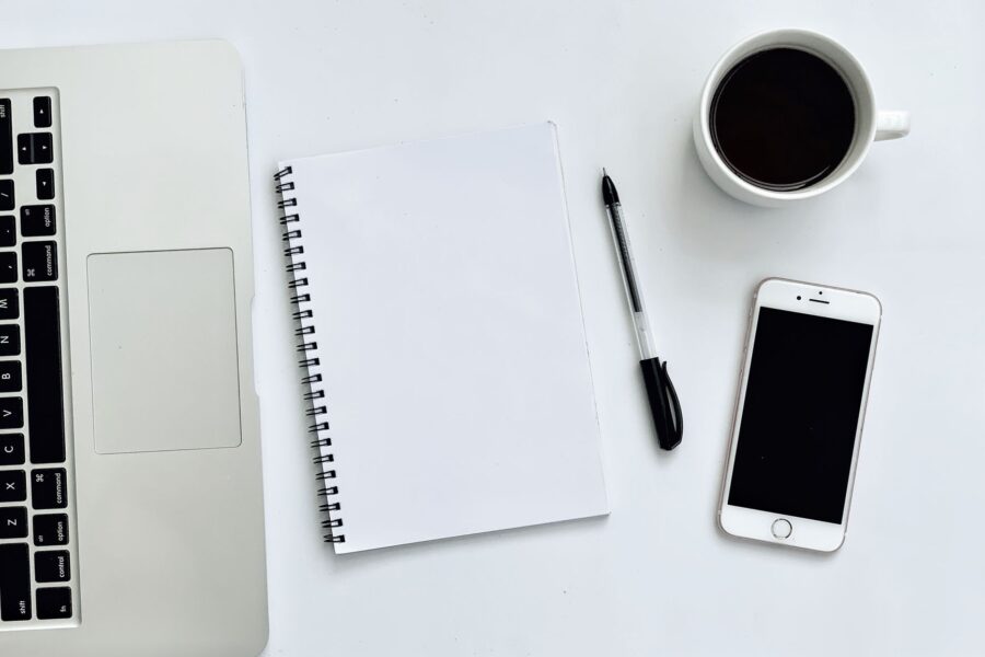 Minimalist desk notebook