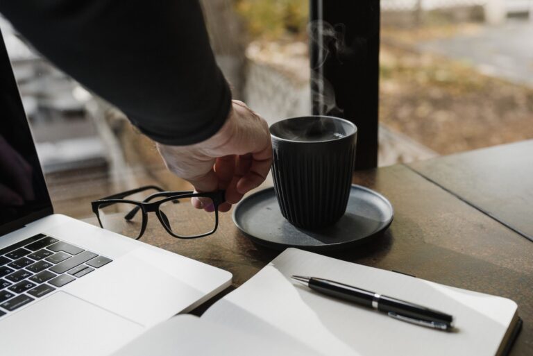 Notebook tea cup
