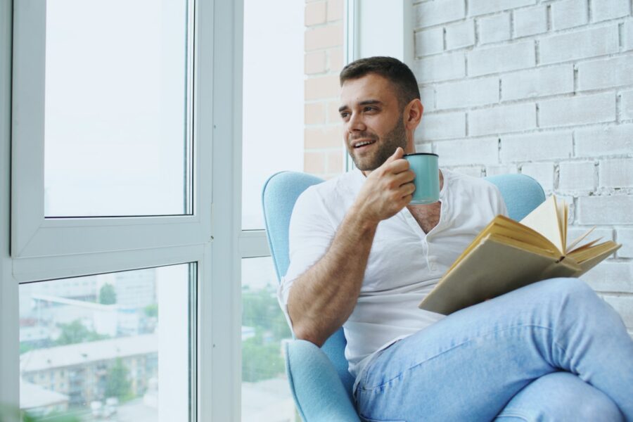Person sitting window