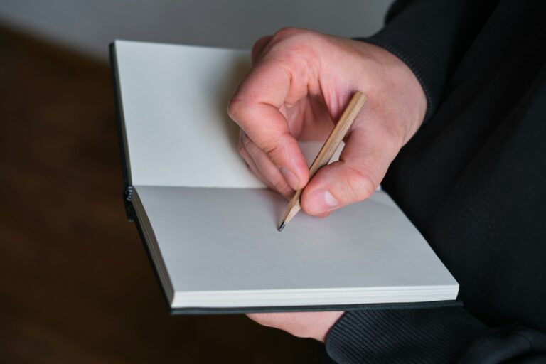 Close hands writing