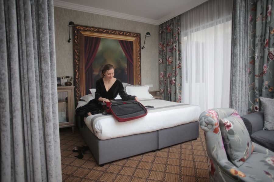 Organized hotel room