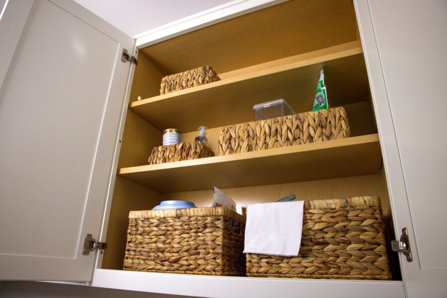Organized laundry room