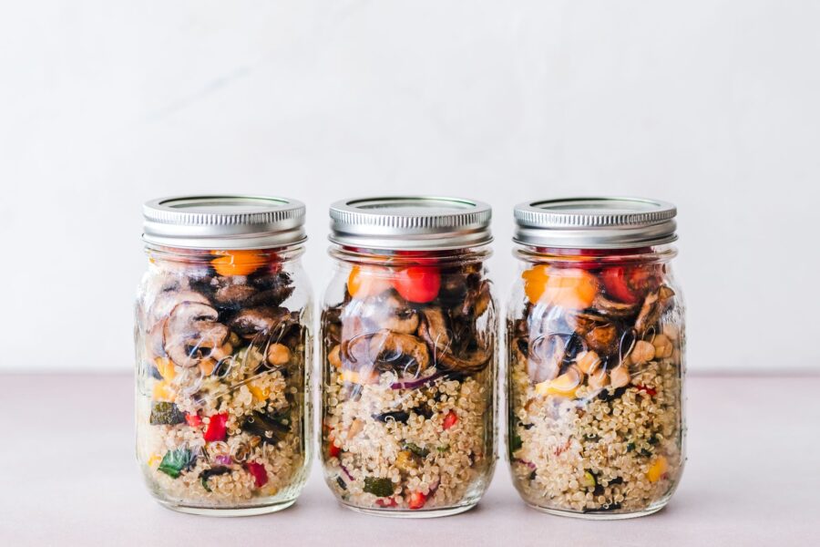 Salad jars glass