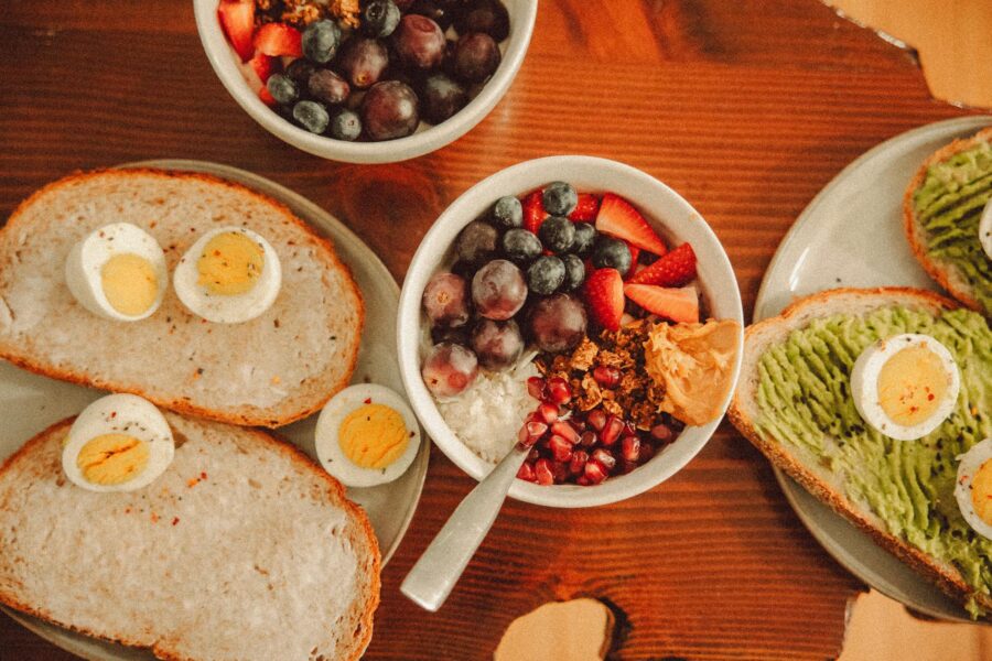 Simple homemade breakfast