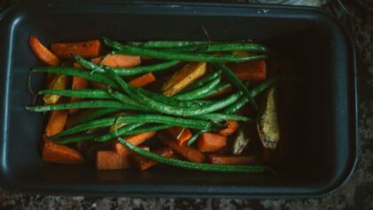 Simple one-pan roasted chicken and vegetables for easy home cooking