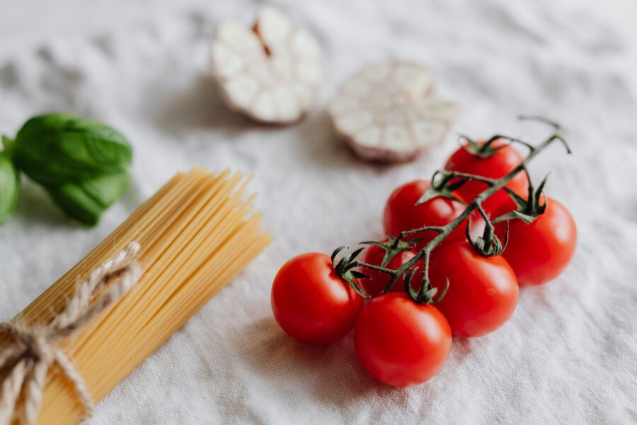 Simple pasta dinner