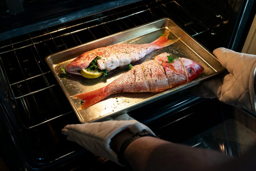 Sheet pan dinner chicken vegetables oven tray