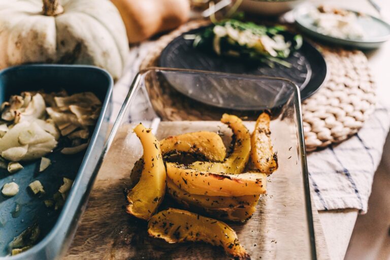 Roasted vegetables baking