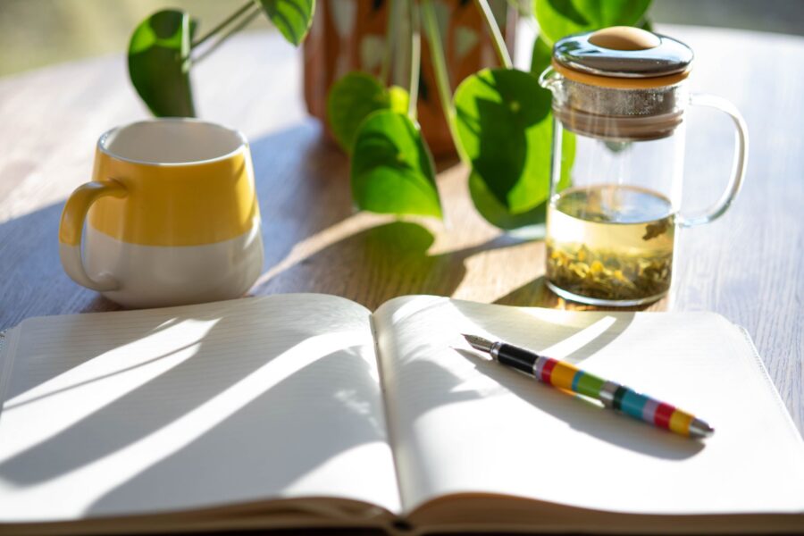 Cozy desk notebook