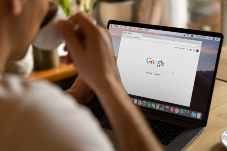 Person closing browser