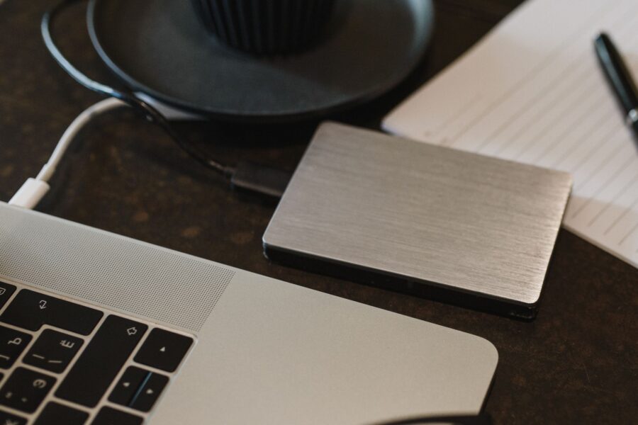 Laptop desk storage