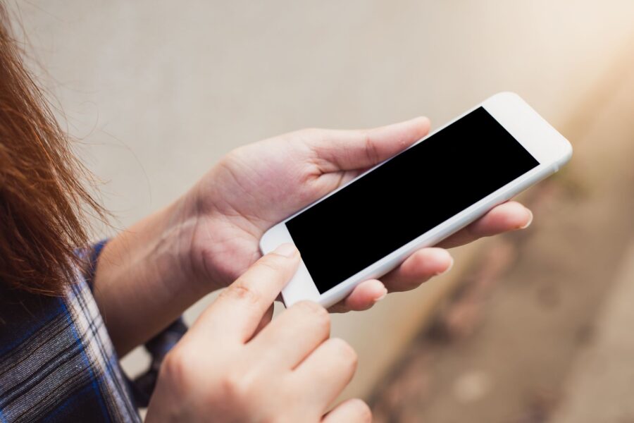 Person using phone
