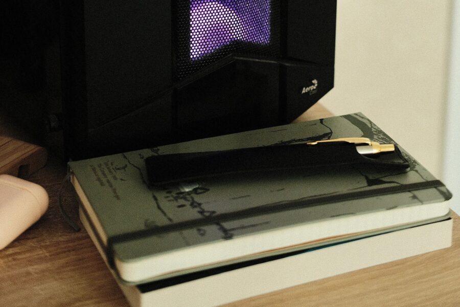 Journal notebook pen
