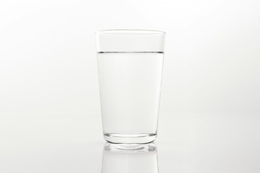 Glass water desk