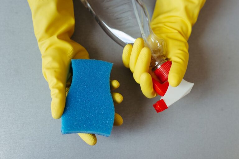Bathroom cleaning supplies