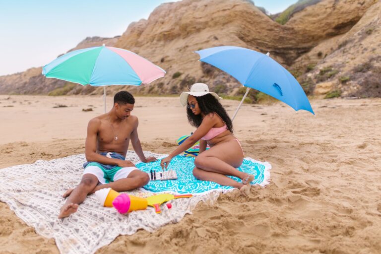 Family beach shade