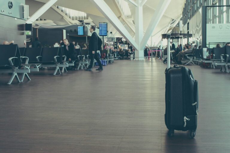 Traveler airport cabin