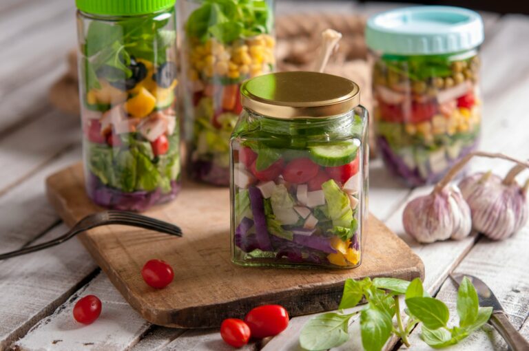 Glass jar chickpea