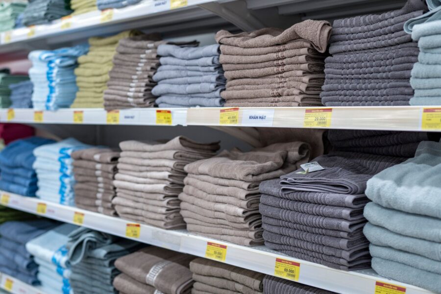 Linen closet shelves