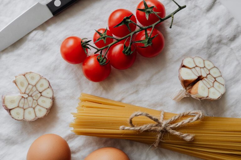 Pasta ingredients dry