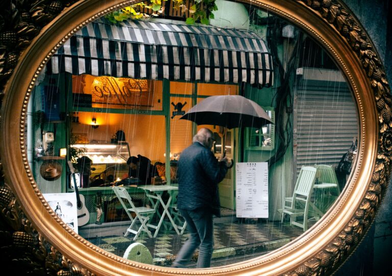 Cozy cafe window
