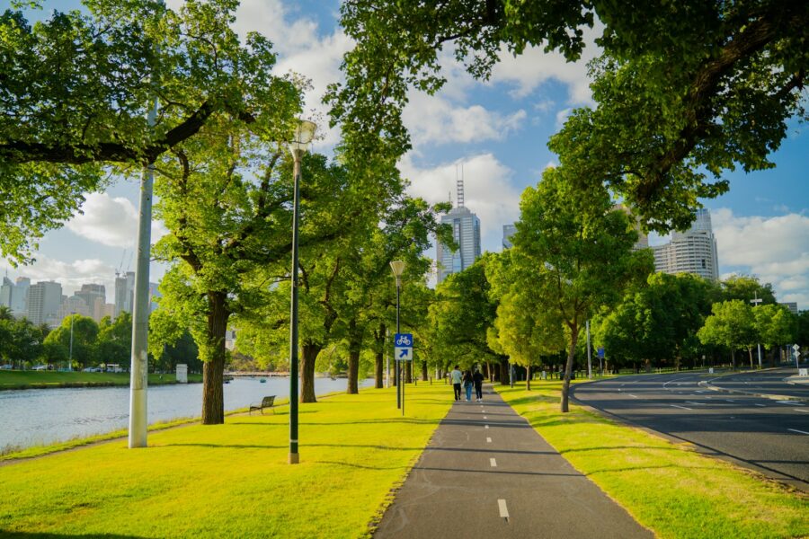 City bike path