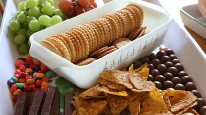 Simple snack platters for busy days: easy no-recipe food you can share or save for later