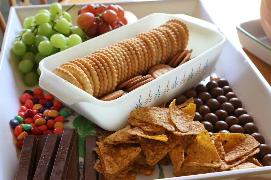 Snack platter vegetables