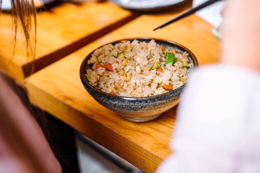 Leftover vegetables grain