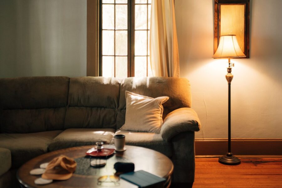 Sunlit living room