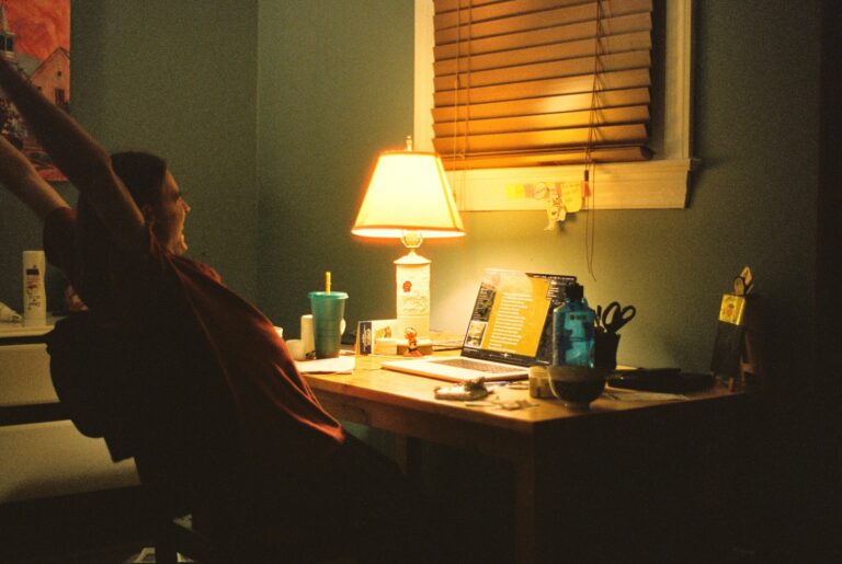 Evening routine desk